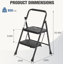 2-Step Steel Lightweight Folding Step Stool-991353463