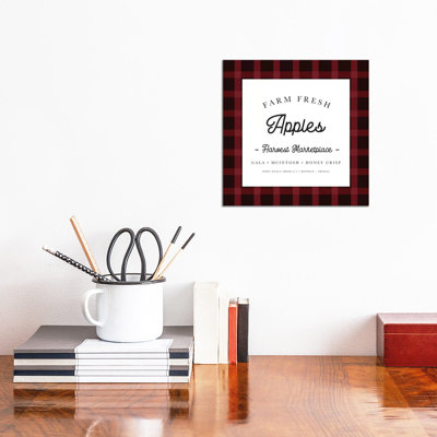 Red Farm Fresh Apples by Leah Straatsma - Wrapped Canvas Gallery-Wrapped Canvas Giclée