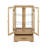 Lighted Glass Curio Display Cabinet With Adjustable Shelves, 2 Doors, 1 Drawer, And Anti-Tip Safety, Ideal For Showcasing Collectibles-1616273901