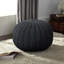 Pouf rond en coton bleu 20 po-138919826