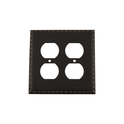 Egg and Dart 2-Gang Duplex Outlet Wall Plate