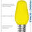 0.5 Watt, C7 LED, Non-Dimmable Light Bulb, Base-86128108