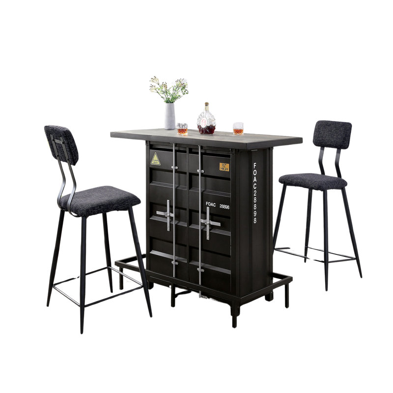 Ensemble de tables pour 2 personnes à hauteur de bar (ensemble de 3)