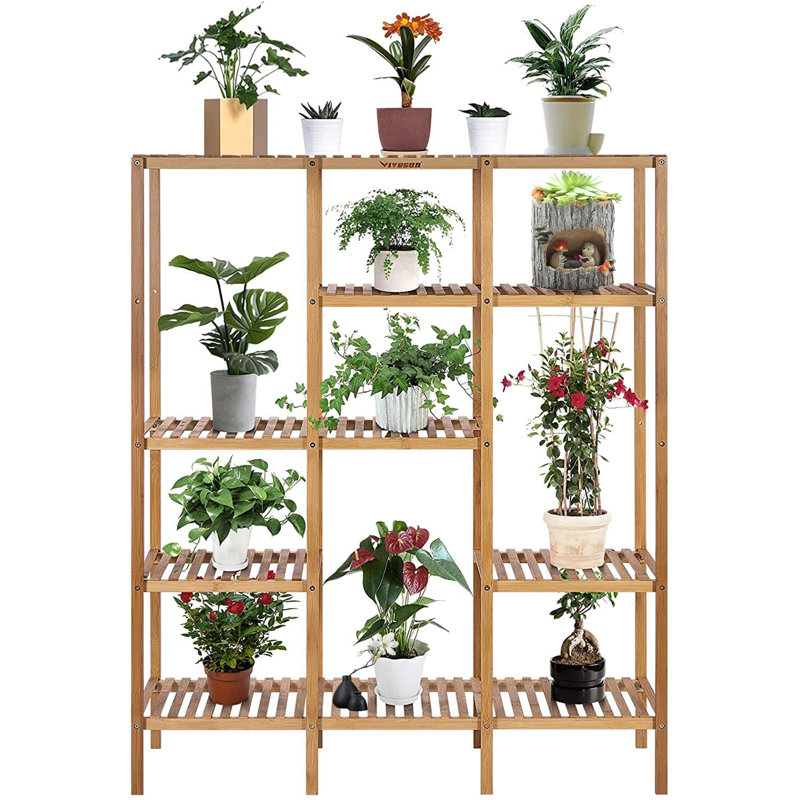 Arvile Solid Wood Plant Stand 5 Tier