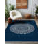 Tapis à motif géométrique en coton et polyester à imprimé numérique Kathleen-2087546898