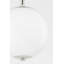 Sphere No.1 - 1 Light Semi Flush By Mark D. Sikes - Aged Brass Frame - Clear Shade-1790856950