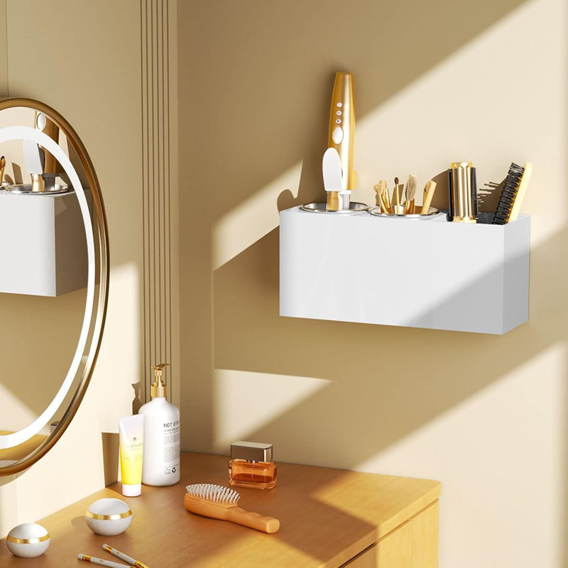 Organisateur mural pour outils de coiffage - Armoire de salle de bain ...