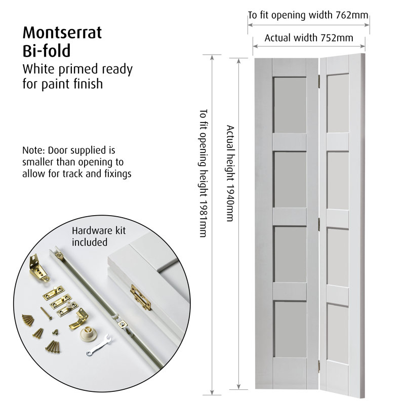 Montserrat Bi-Fold Door Primed