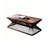 Retro Nut-Brown Solid Wood Rectangular Coffee Table