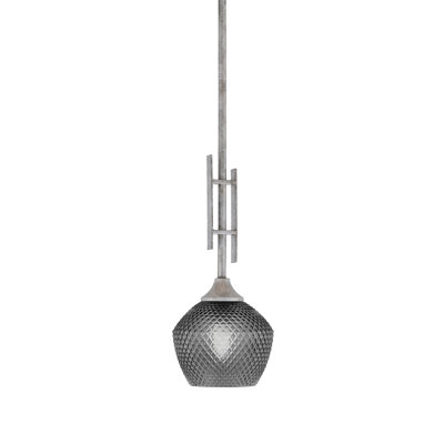 Luminaire suspendu argenté 1 lumière Uptowne