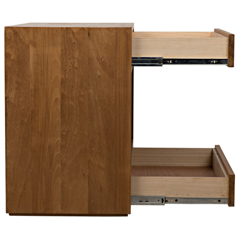Solid Wood 2 - Drawer End Table