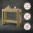 Fluted 36-Inch Solid Wood Console Table with Storage Shelf, Light Oak-833993441