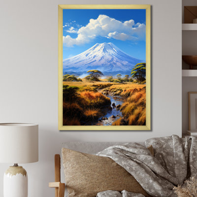«Audrieanna African Kilimanjaro Heights», reproduction sur toile