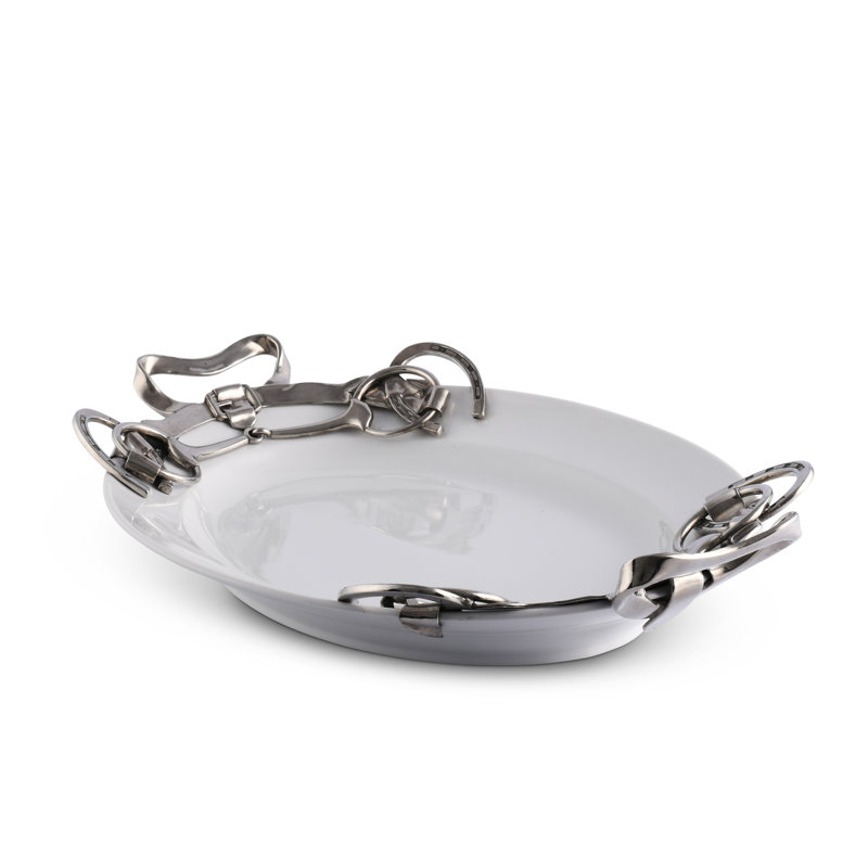 Equestrian Ceramic Decorative Tray