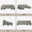 Canapé modulaire rembourré 3 pièces Rinje-926047607