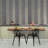 Sunjay Striped Textured Gray Gold Metallic Flocking Velvet Wallpaper 3D