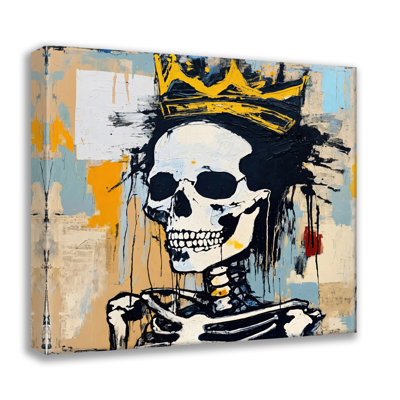 Skeleton 50-Homage-Basquiat, estampe numérique sur toile tendue avec châssis