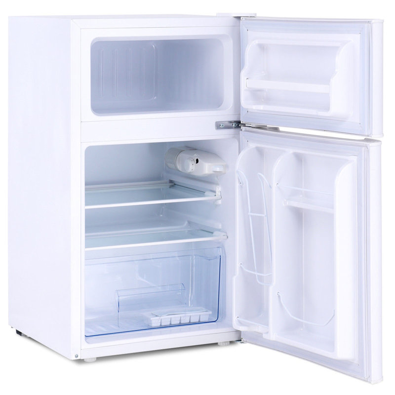 FORCLOVER 3,2 pieds cubes cu. Réfrigérateur autoportant avec congélateur, Blanc