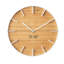 Horloge murale Rin Yamazaki, décoration moderne en bois, acier et bois, deuxième mouvement-46492070