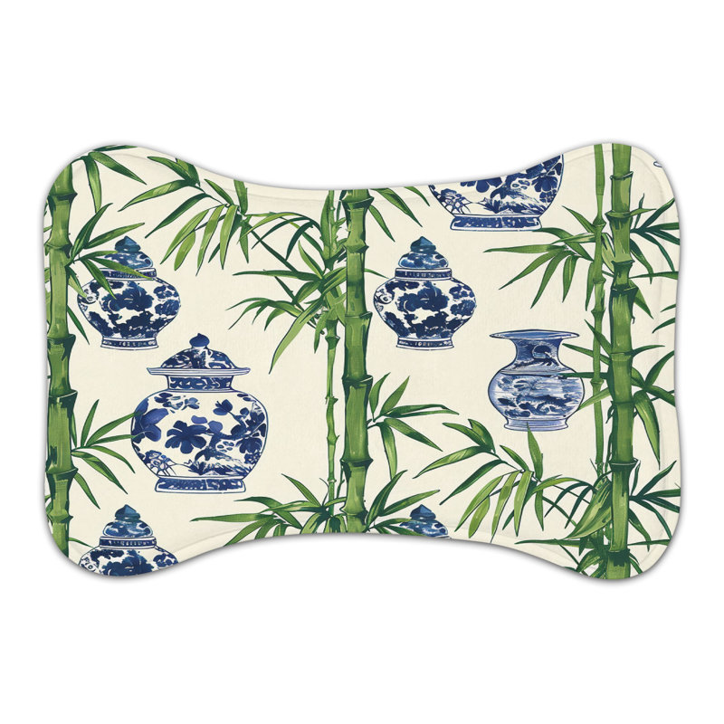 Bamboo Craftsmanship - Tapis d'alimentation en os 1 pièce, XL (18 po)