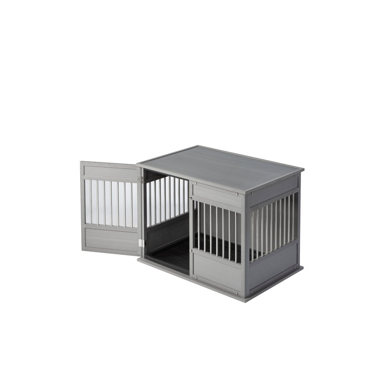 Cage pour chien ECOFLEX Horizon Easy Access, Grand (H 27,48 po x l 25,98 po x P 38,03 po), Gris