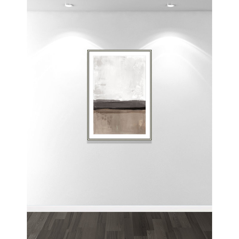 «Mute Horizon Across Empty Fields», impression par 0, L 30,75 po x H 42,75 po, Imprimé mat, Argent classique