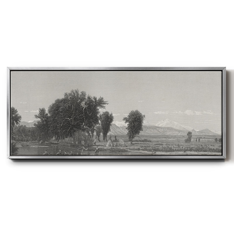 Les montagnes Rocheuses - Toile encadrée, H 20 po x l 50 po