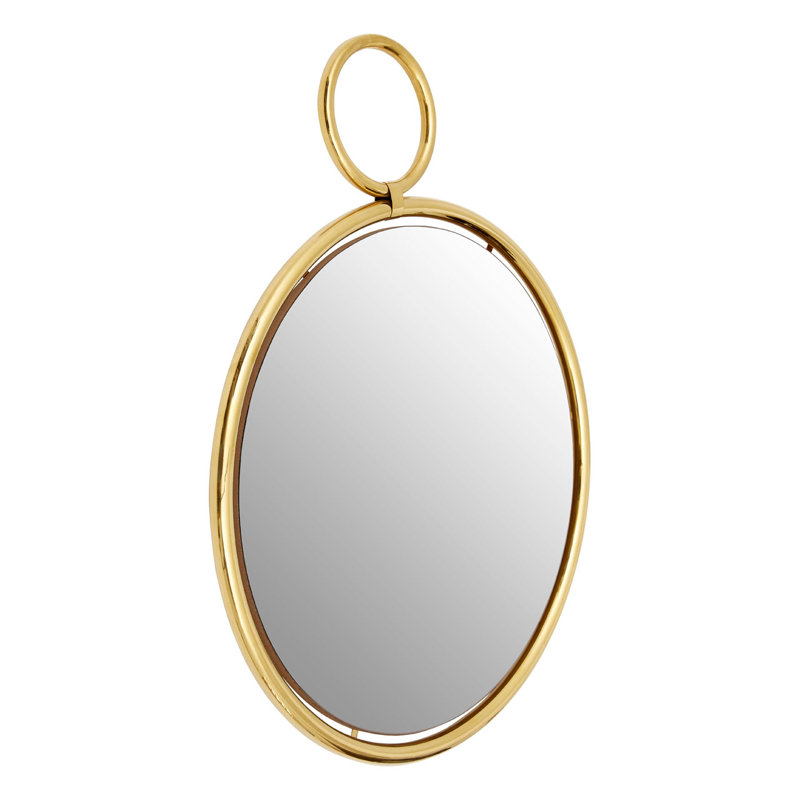 Stratton Metal Round Wall Mirror