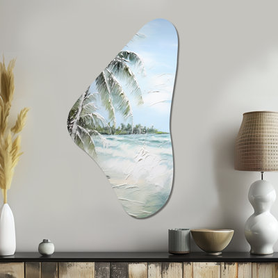 Reuter - Palms & Palm Trees Boomerang Shape Asymmetric Metal Wall Art