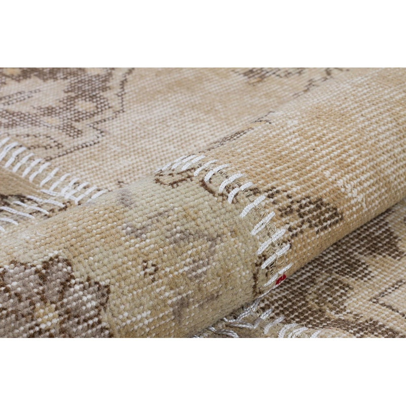 Modern Kabishayan Handmade Beige Area Rug