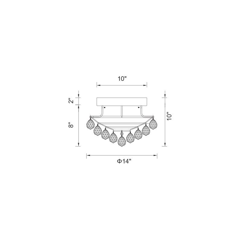 Wesley Semi Flush Mount