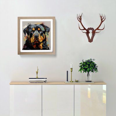 Rottweiler Abstract Expressionism No.3 - Framed Print