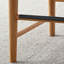 25.5" Solid Wood Counter Stools with Linen Curved Back-503421944