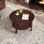 Table basse ronde avec rangement et porte coulissante-448605090-448605091