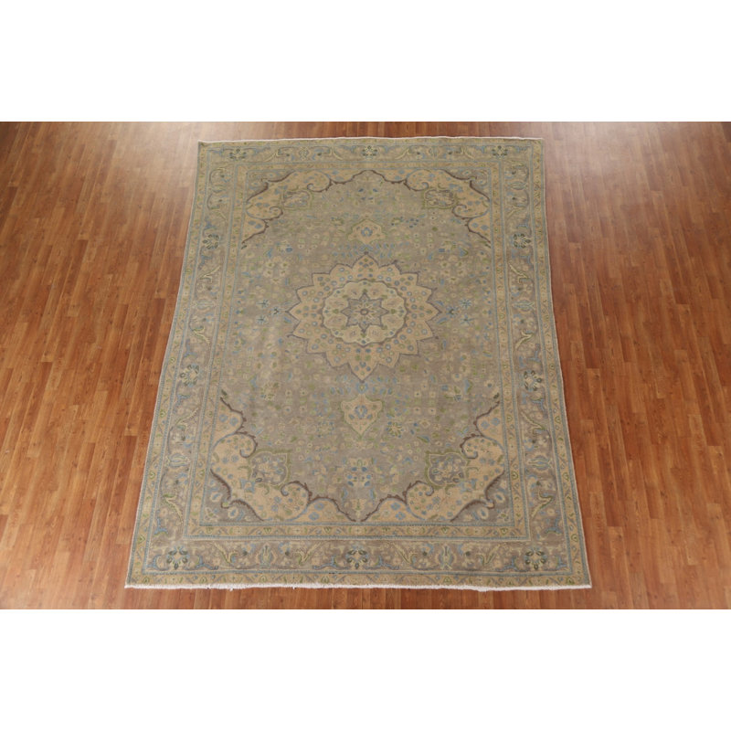 Tapis noué à la main surteint Tabriz 8 x 11