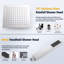 All Metal Rain Shower Head with Handheld Combo Adjustable Extension Arm-93547337