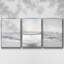 Ensemble de 3 pièces encadrées sur toile «Gentle Tides II»-97793101-97793105