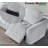 Upholstered Power Motion Modular 5-Piece 3-Recliner L-Sectional, Wireless Charging Storage Console-1588112055