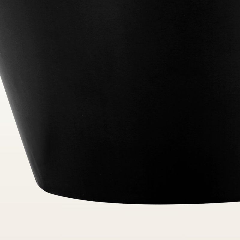 Valda Metal Lamp with Black Ceramic and Ivory/Cream Shade, 16.29'' H X 9.35'' W X 9.37'' D