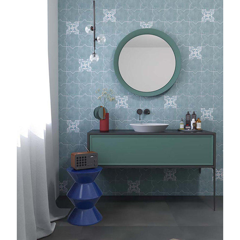 Siena 5.35'' W x 5.35'' L Ceramic Singular Tile, Pistachio Green