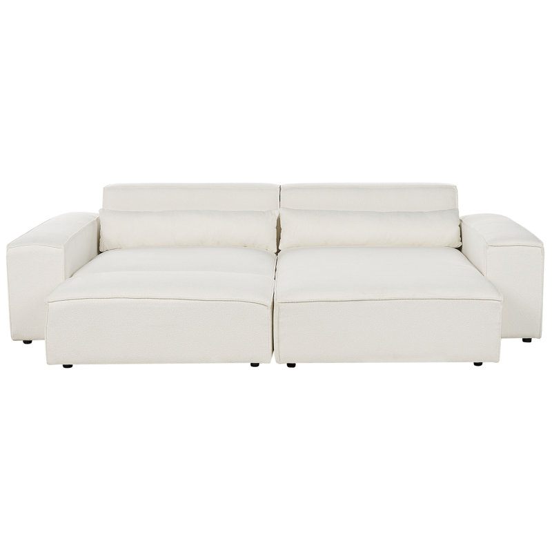 Boleslovas 2 Seater Sofa & Chaise, Left Hand Facing, White