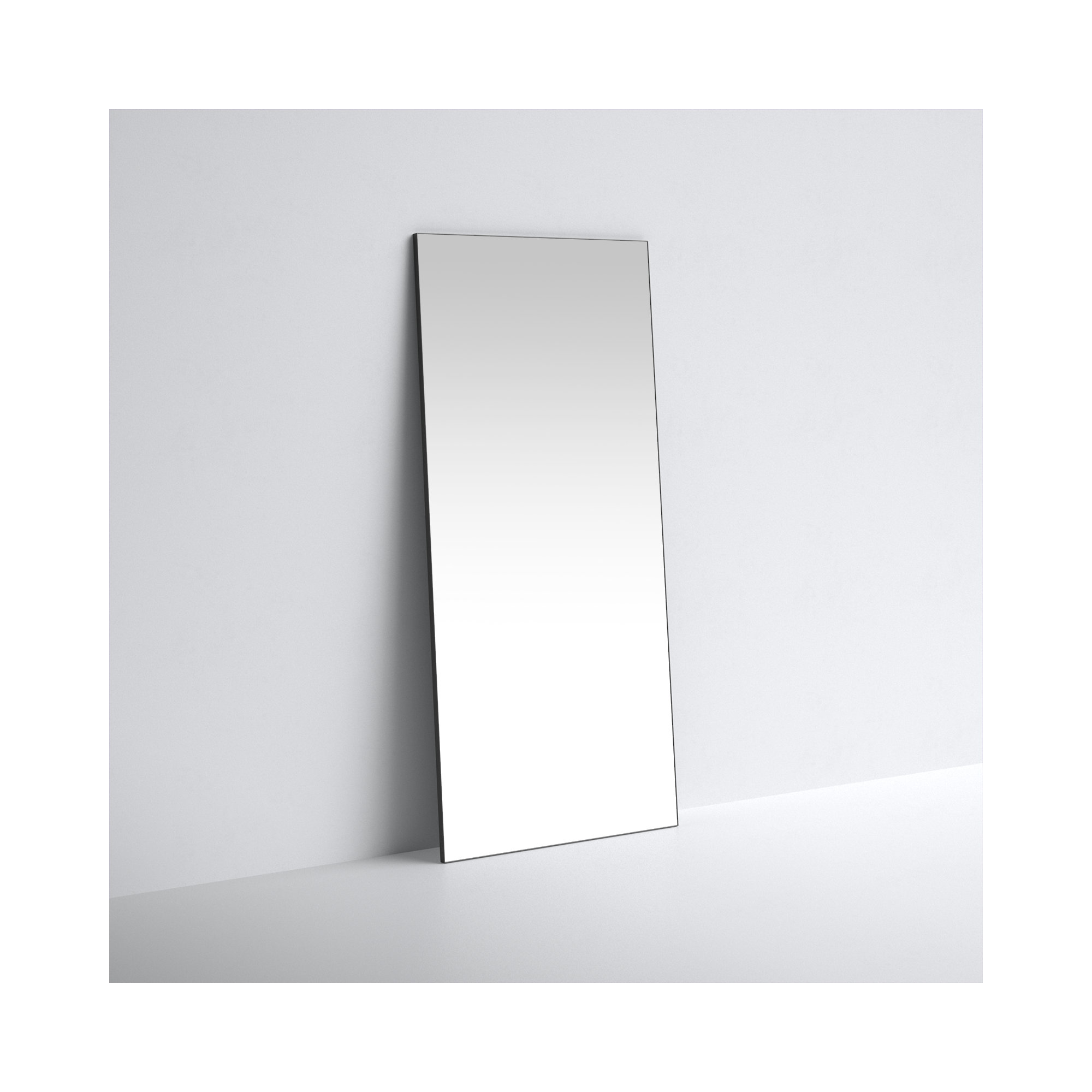 Eaton Metal Rectangle Mirror, Black