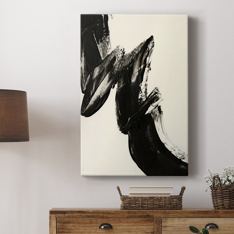 Expression noire II - galerie Cavas sur mesure, H 18 po x l 12 po