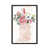 Toile encadrée de bois rustique foncé