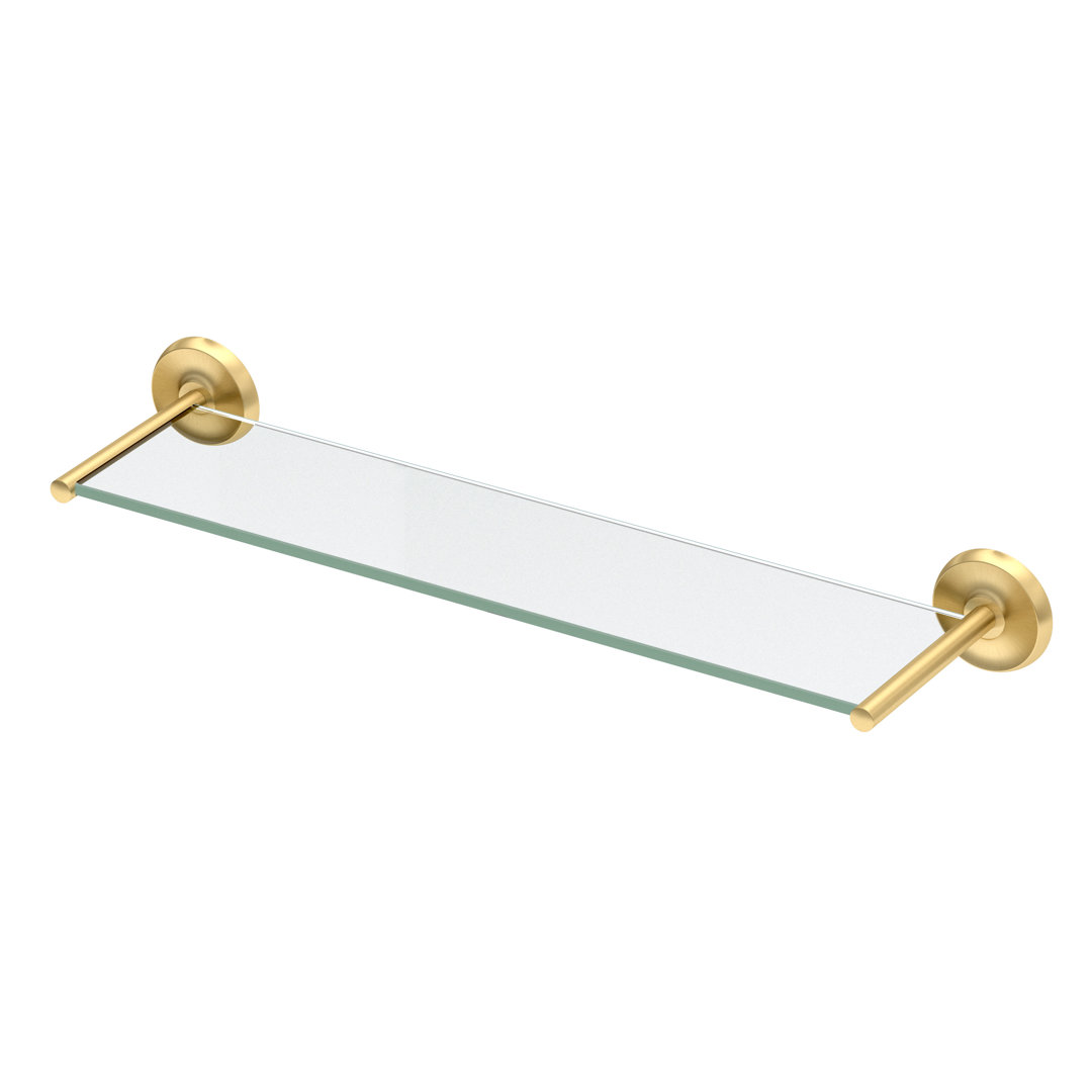Designer II Wall Mounted 22.50"L Tempered Glass Shelf |Floating Glass Shelf Gatco 