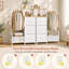 120 cm Chest of Drawers with Clothes Rail and Hooks-1976915258