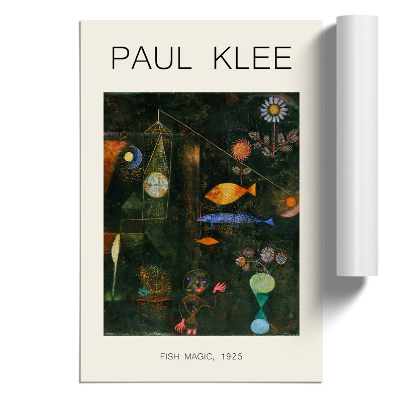 Fish Magic Print by Paul Klee - Frameless Print, 42cm H x 30cm W x 0.1cm D