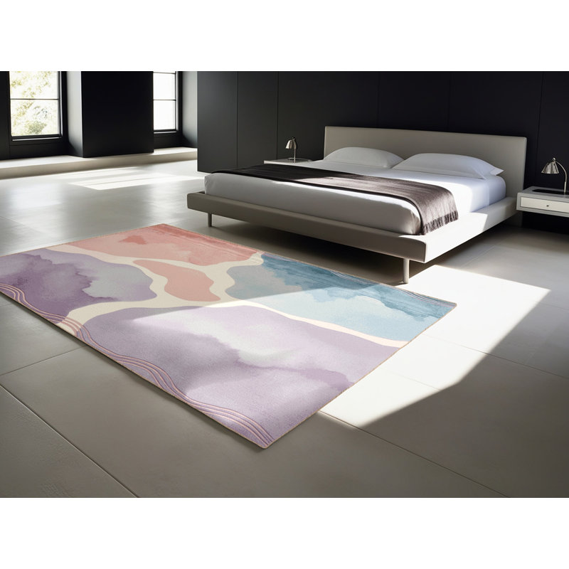 Calm Cascade Rug, Rectangle 4' x 6'
