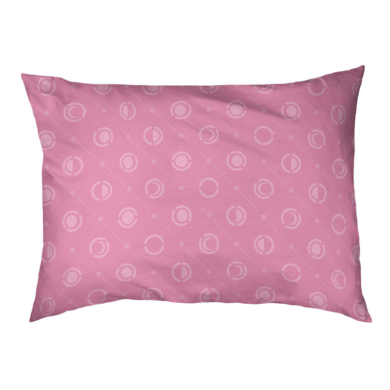 Coussin d’extérieur pour chien moon phases Chenault, Petit (l 28 po x P 6 po x H 18 po), Rose