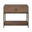 Modern Haze 28" Wide Durable Figured Walnut Veneer Nightstand